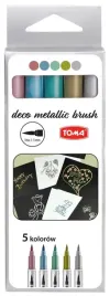 toma-pisaki-metallic-brush-5-kolorow-markery-permanentne