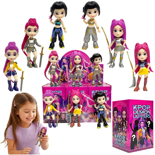 FIGURKA KPOP DEMON HUNTERS RUMI MIRA ZOEY ŁOWCZYNIE K-POP LALKA NIESPODZIANKA 1szt