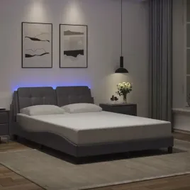 vidaxl-rama-lozka-z-led-szara-140x200-cm-sztuczna-skora