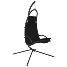 hustawka-ogrodowa-czarna-z-poduszka-106-x-93-x-195-cm