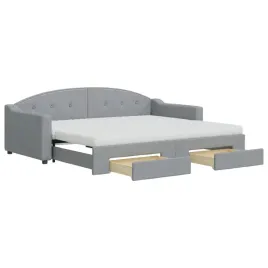 rozkladana-lezanka-z-dwoma-szufladami-jasnoszara-223-x-100-x-75-cm