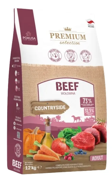 Pokusa Premium Selection Grain Free Adult Wołowina Bezzbożowa 12kg