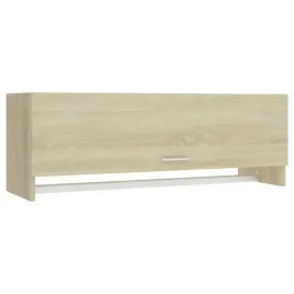 kompaktowa-szafka-dab-sonoma-100-x-325-x-35-cm-z-drazkiem-na-wieszaki
