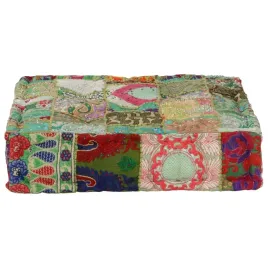 recznie-wykonany-puf-vintage-patchworkowy-wzor-50x50x12-cm
