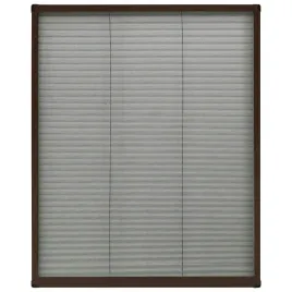 plisowana-moskitiera-60-x-80-cm-brazowa-rama-czarna-siatka