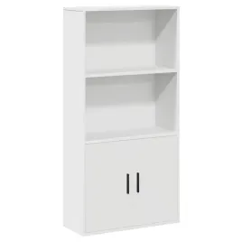 bialy-regal-na-ksiazki-60-x-24-x-120-cm-z-dwiema-polkami-i-przegrodami