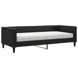 czarna-lezanka-2-w-1-z-materacem-213-x-100-x-68-cm