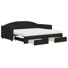 rozkladana-lezanka-2w1-z-szufladami-czarna-213-x-100-x-75-cm