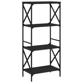 regal-na-ksiazki-czarny-59-x-35-x-132-cm-z-metalowa-rama