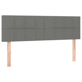 wezglowie-lozka-regulowane-tkanina-ciemnoszara-144x5x78-88-cm