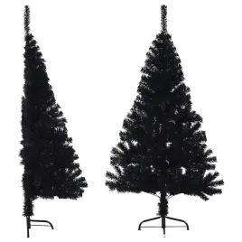 sztuczna-choinka-polowka-czarna-pvc-150-cm-x-95-cm