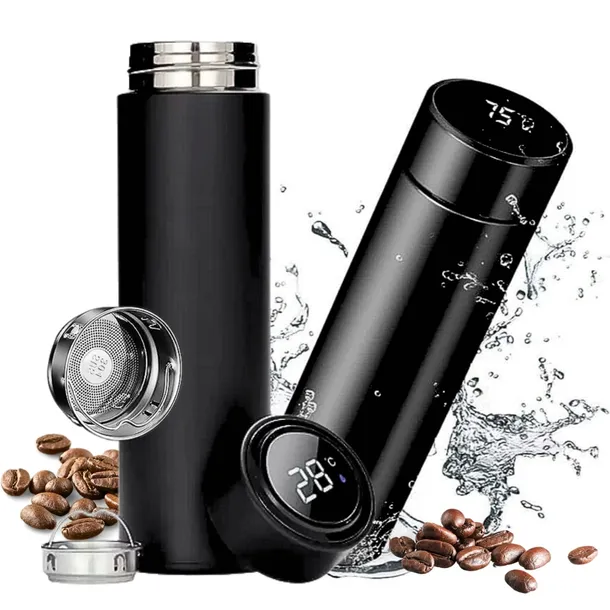 KUBEK TERMICZNY LED Ekran Cyfrowy TERMOS Z TERMOMETREM Smart Cup 500 ml