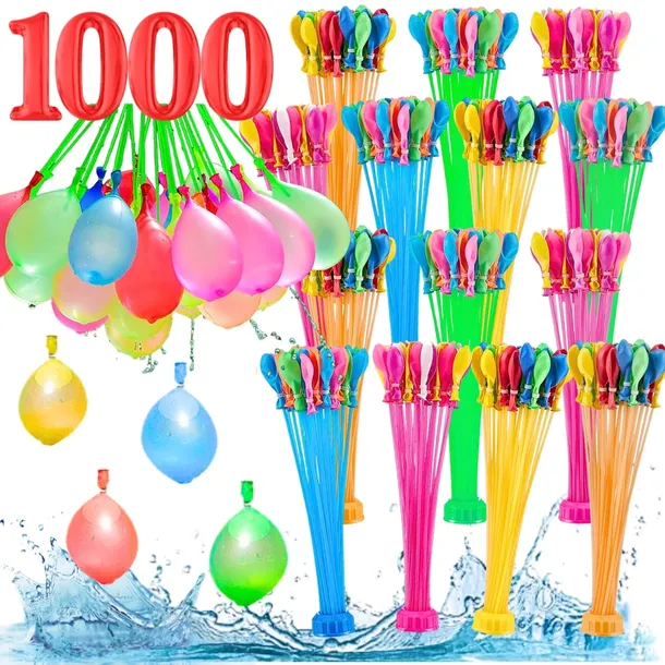 MEGA ZESTAW 1000 szt. BALONY NA WODĘ Bomby Wodne AUTOMAT GWINT 1000 szt.