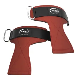 uchwyt-do-podnoszenia-ciezarow-genius-weightlifting-grip-gg-1-czerwony