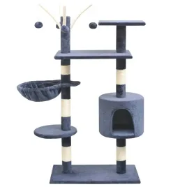 drapak-dla-kotow-ciemnoniebieski-96-x-35-x-125-cm-z-domkiem-i-hamakiem