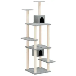 wielopoziomowy-drapak-dla-kota-jasnoszary-78-x-52-x-176-cm