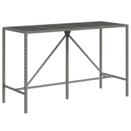 stolik-barowy-ogrodowy-szary-rattan-pe-czarny-szklany-blat-180-x-70-x-110