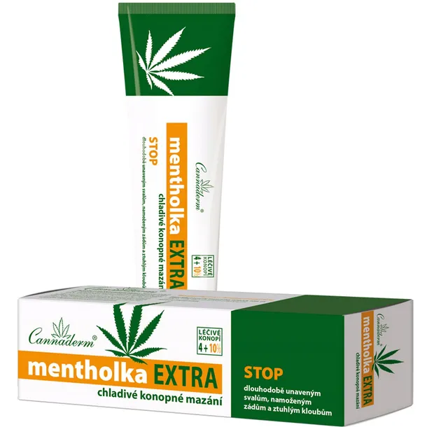 Żel chłodzący Cannaderm Mentholka Extra 150 ml żel na bóle mięśni stawów