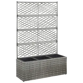 polirattanowa-donica-z-trejazem-szara-83x30x130-cm-z-3-wkladami