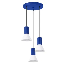lampa-wiszaca-estria-3p-metalowa-3x-e14-biala-niebieska-do-salonu-sollux