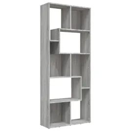 regal-na-ksiazki-z-materialu-drewnopochodnego-szary-dab-sonoma-67x24x161