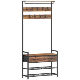 organizer-5-w-1-dla-domu-z-wieszakami-szufladami-polkami-czarny-metal