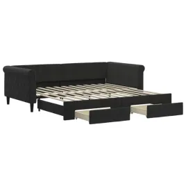 czarna-sofa-z-funkcja-spania-i-szufladami-229-x-110-x-68-cm
