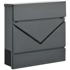 skrzynka-na-listy-homcom-ciemnoszara-37x105x37-cm-ocynkowana-stal