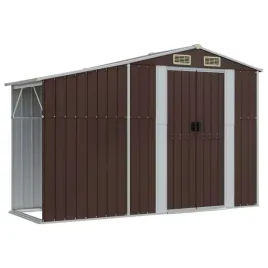 szopa-ogrodowa-z-wiata-na-drewno-stal-galwanizowana-brazowa-277x93x179-c