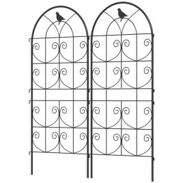 dekoracyjny-trejaz-ogrodowy-outsunny-czarny-50-cm-x-120-cm-2-szt