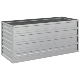 metalowa-donica-ogrodowa-podwyzszona-100x40x45cm-srebrna-stal-galwanizowana