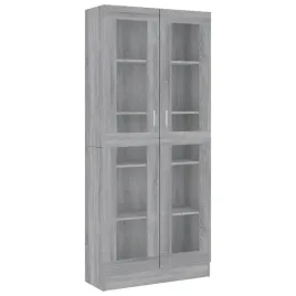 szafka-przeszklona-z-5-polkami-i-2-drzwiami-szary-dab-sonoma-825x305x18