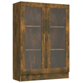 szafka-przeszklona-z-3-polkami-przydymiony-dab-825x305x115-cm