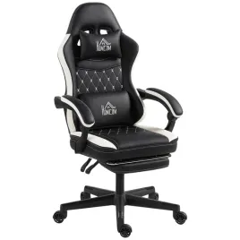 fotel-gamingowy-homcom-czarno-bialy-regulowane-oparcie-64x65x118-128-cm