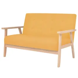 sofa-dwuosobowa-z-drewniana-rama-i-obiciem-z-tkaniny-zolta-1135x67x735
