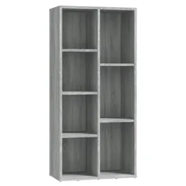 regal-na-ksiazki-z-7-przegrodami-szary-dab-sonoma-50x25x106-cm