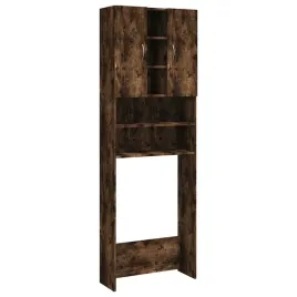 szafka-na-pralke-z-9-przegrodami-przydymiony-dab-64x255x190-cm
