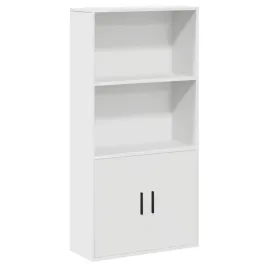 bialy-regal-na-ksiazki-60-x-24-x-120-cm-z-dwiema-polkami-i-przegrodami