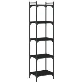 regal-na-ksiazki-z-regulowanymi-nozkami-czarny-40-x-30-x-154-cm