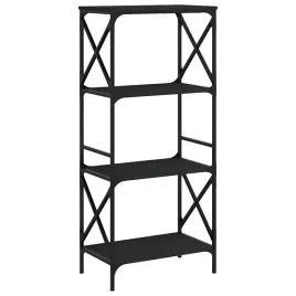 regal-na-ksiazki-czarny-59-x-35-x-132-cm-z-metalowa-rama