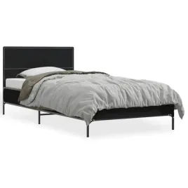 rama-lozka-czarna-203-x-93-x-80-cm-pasujacy-materac-90-x-200-cm