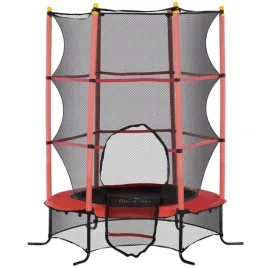 trampolina-dziecieca-homcom-163-cm-czerwona-wysokosc-190-cm