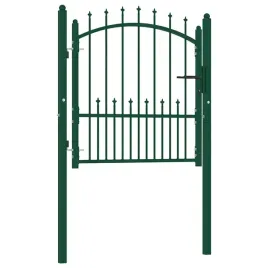 furtka-ogrodowa-stalowa-zielona-102-x-150-cm-z-zamkiem-i-slupkami