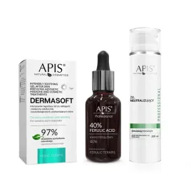 apis-zabieg-eksfoliacji-kwas-ferulowy-40percent-neutralizator-zel-lagodzacy