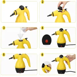 Zdjęcie produktu MYJKA PAROWA CZYŚCIK PAROWY PAROWNICA CIŚNIENIOWY FUG OKIEN TAPICERKI MOP