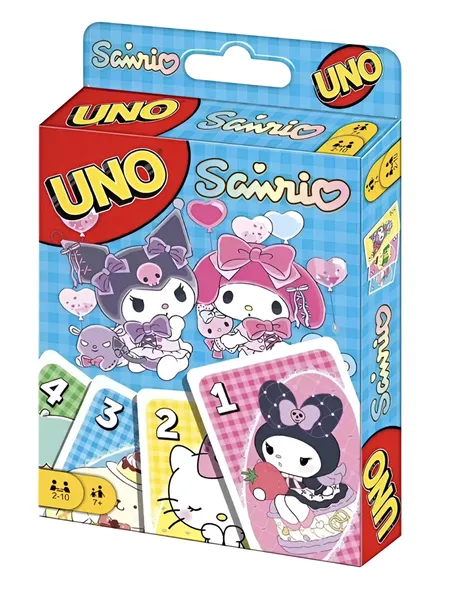 UNO Gra Karciana Towarzyska 108 kart Kuromi Anime