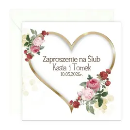 zaproszenia-na-slub-personalizowane-zlote-serca-koperta-biala