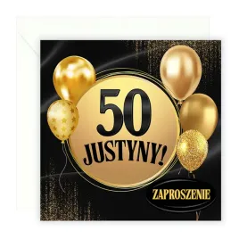 zaproszenia-na-50-urodziny-personalizowane-zlote-balony-koperta-biala