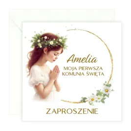 zaproszenia-na-komunie-personalizowane-stokrotka-dziewczynka-koperta-biala
