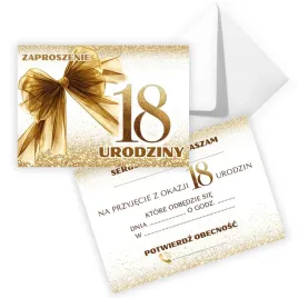 zaproszenia-na-18-urodziny-zloto-koperta-biala